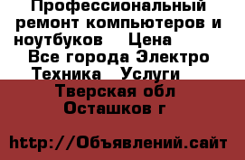 Профессиональный ремонт компьютеров и ноутбуков  › Цена ­ 400 - Все города Электро-Техника » Услуги   . Тверская обл.,Осташков г.